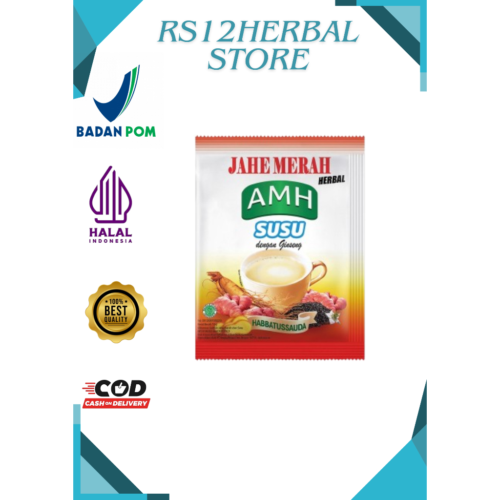 

Jahe Merah AMH Susu Dengan Ginseng AMH mix JAHE + SUSU AMH Mix plus ginseng 1 renceng 10 sachet