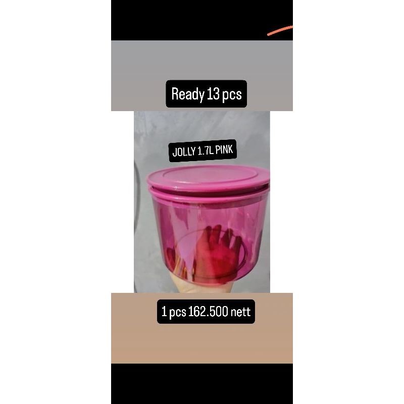 Jolly Keeper Tupperware 1.7L 2.7L 3.7L toples murah