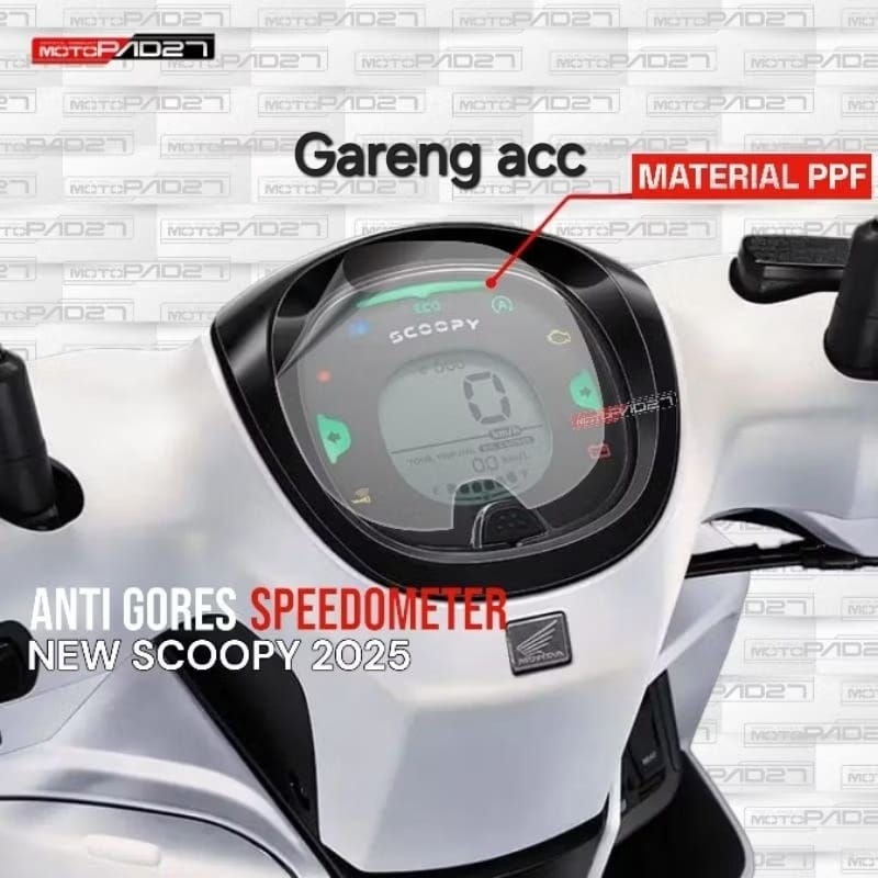 Scoopy Speedometer Gareng Acc Anti Gore SPEEDOMETER New 2025
