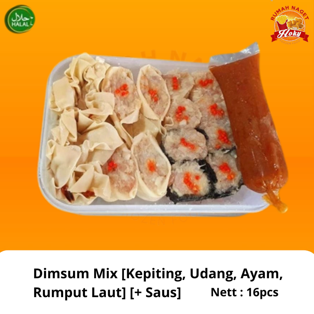 

Dimsum Mix Frozen 16 pcs + Free Saos