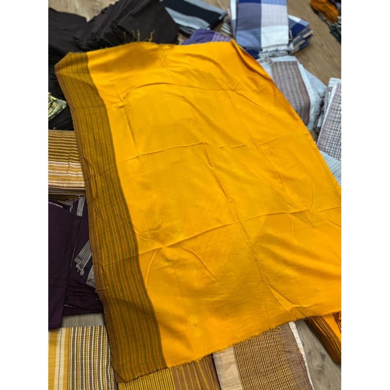 saput endek kuning non tepi