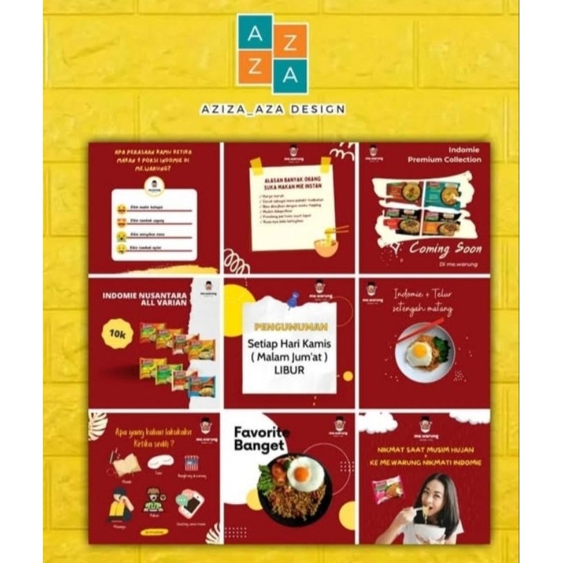 Desain Feed IG Minim 6 Feed