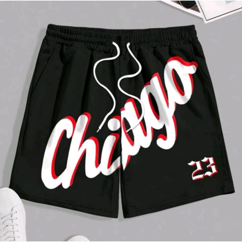 Celana Pendek Chicago Celana pendek santai pria Sporty MOTIF GORGEOUS Bigsize allsize M L XL 2XL 3XL