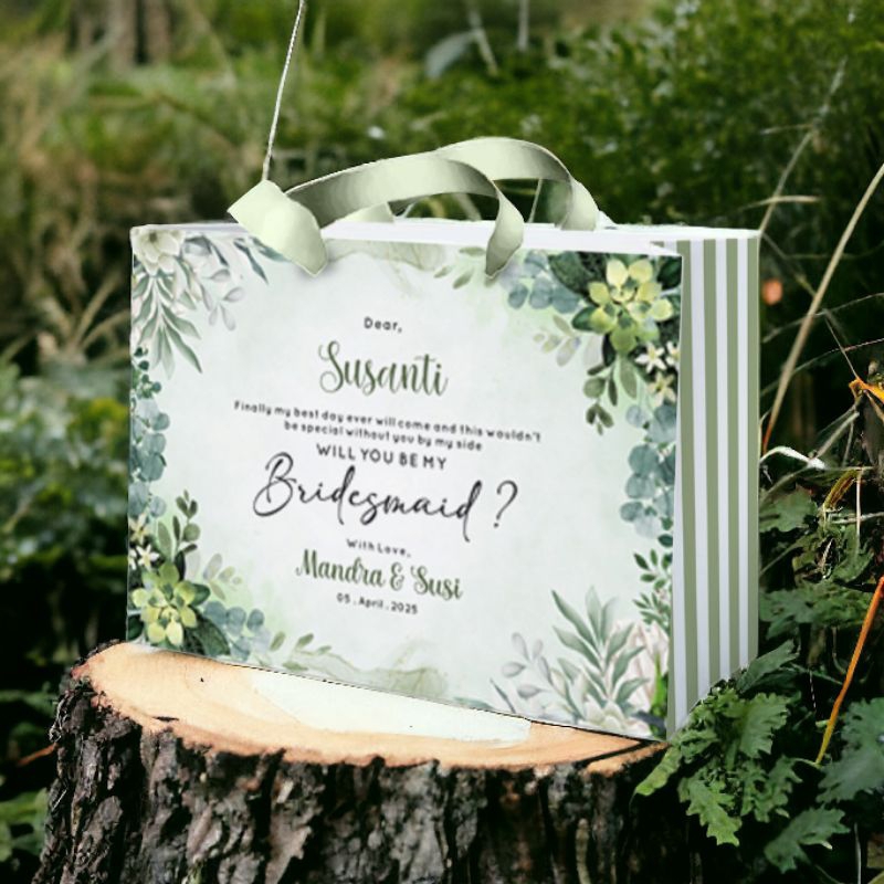 

Paperbag Bridesmaid cetak 2sisi Bahan BC 150gsm