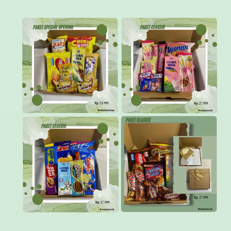 

Paket Classic Hampers Gift Box / Snack Box / Kado Sempro / Semhas / Sidang / Kado Ulang Tahun