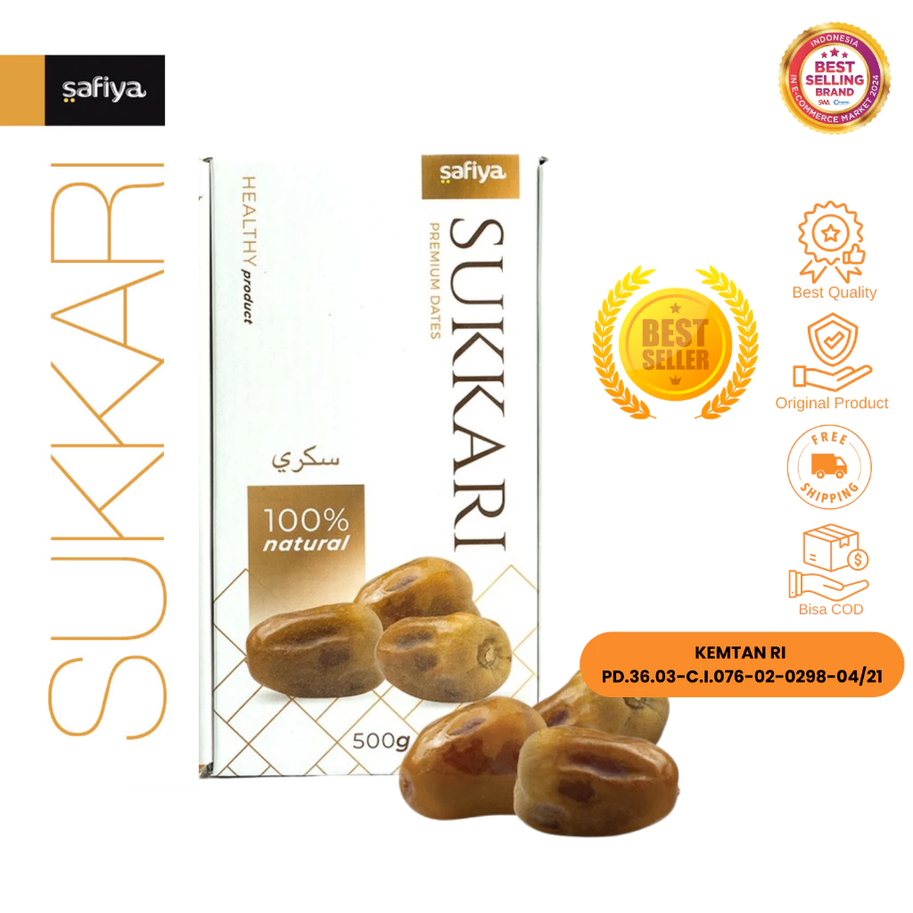 

Safiya Kurma Sukari 500 Gram King Dates Original