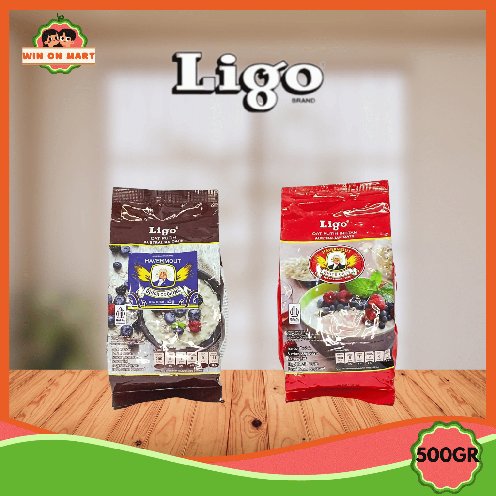 

Oat | Ligo Havermout 500gr | Instan | Quick Cook | Oatmeal