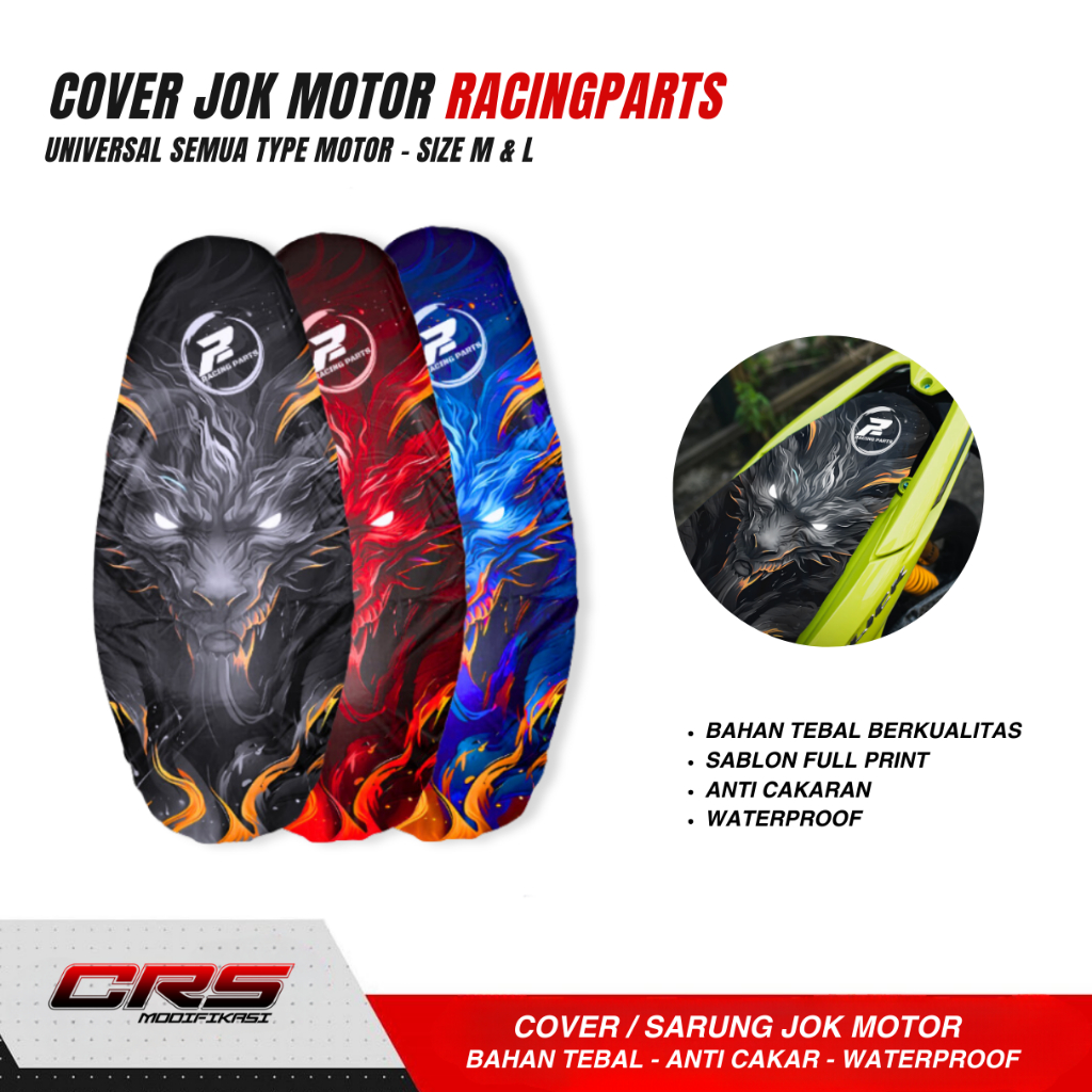 SARUNG JOK MOTOR COVER JOK MOTIF FULL PRINT KULIT JOK ARVI SARUNG JOK VARIO NMAX AEROX MIO ANTI AIR
