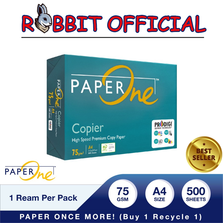 

Kertas HVS Paper One A4 - 75gsm isi 500 Lembar