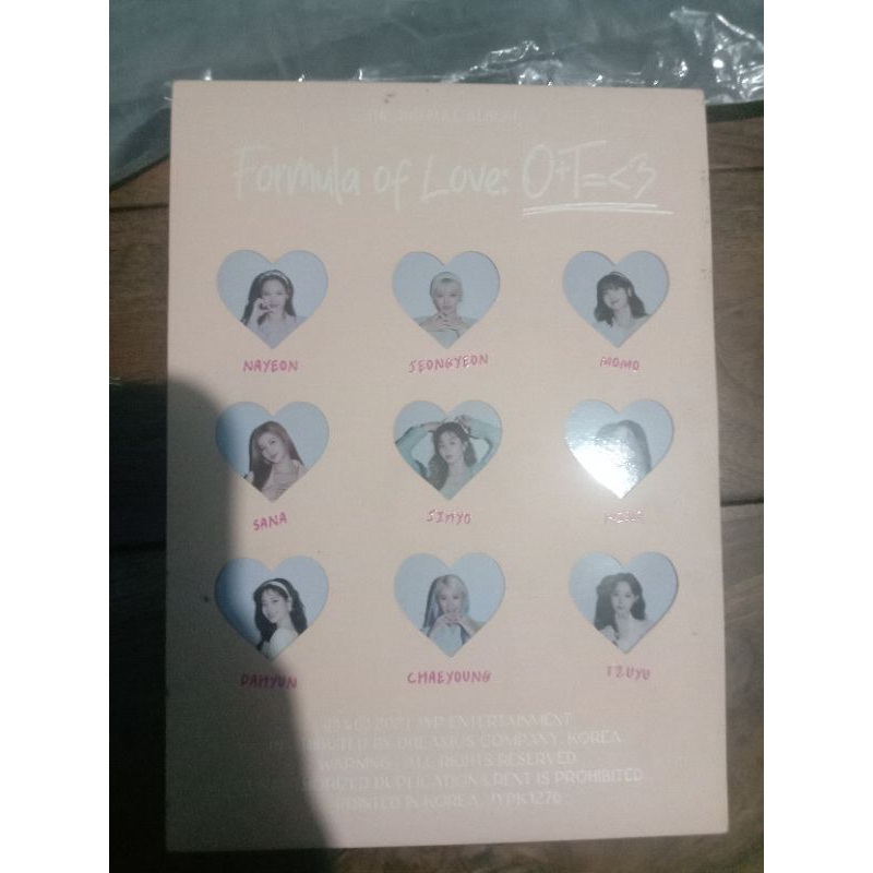 [UNSEALED] TWICE Album only Formula Of Love
