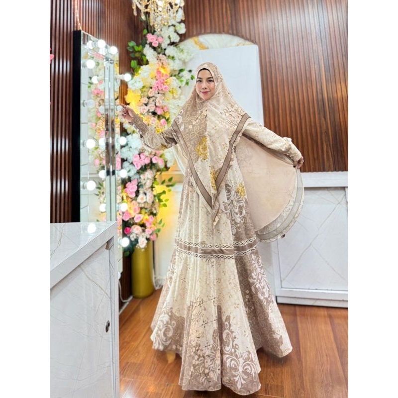 SLAVINA SYARI ORI BY POPPI SYARI GAMIS SYARI BRANDED BEST SELLER GAMIS MEWAH