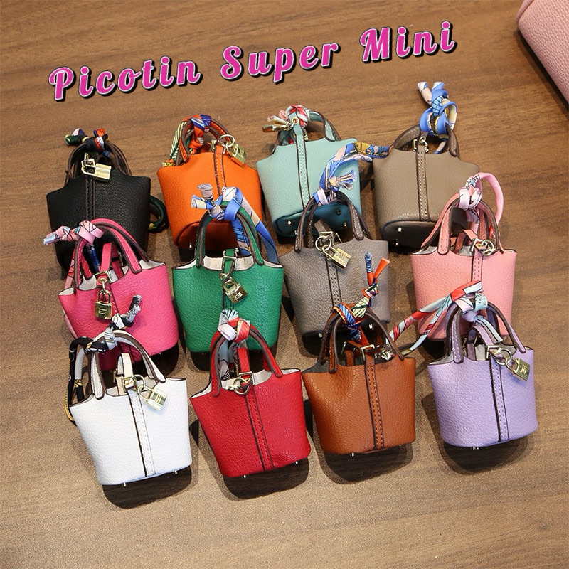 [READY STOCK] SUPER MINI H*RM*S PICOTIN BAG / KEYCHAIN / TAS KUNCI MOBIL / TAS MINI EARPOD / TAS MIN