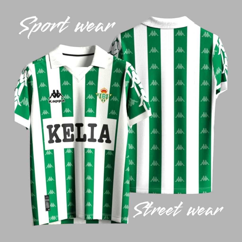 JERSEY REAL BETIS RETRO 97/98 JERSEY VINTAGE REAL BETIS FREE NAME AND BACK NUMBER