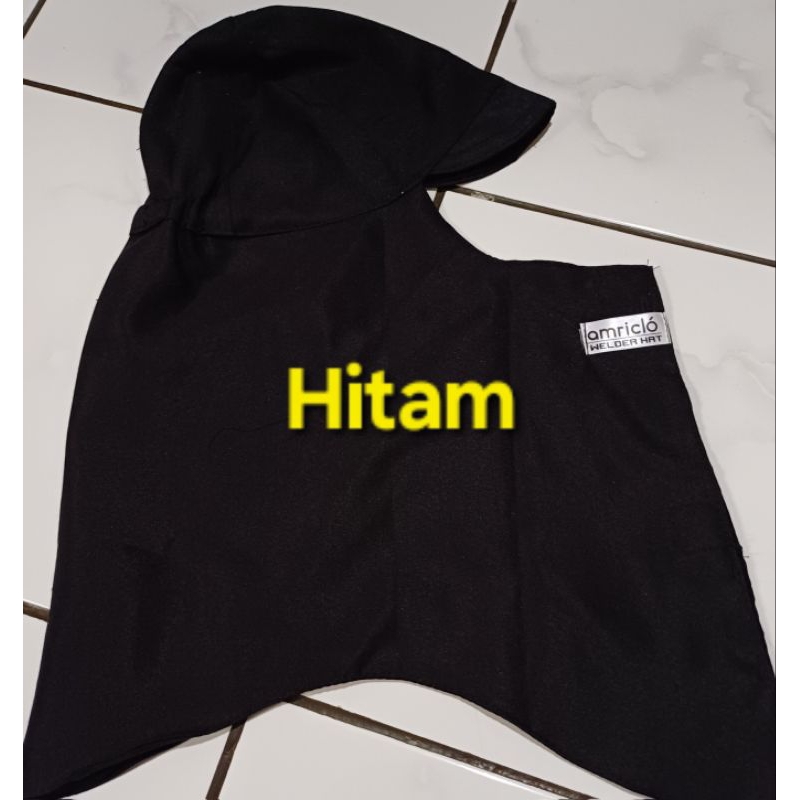 HITAM.topi welder,tupung,sebo,kerpus