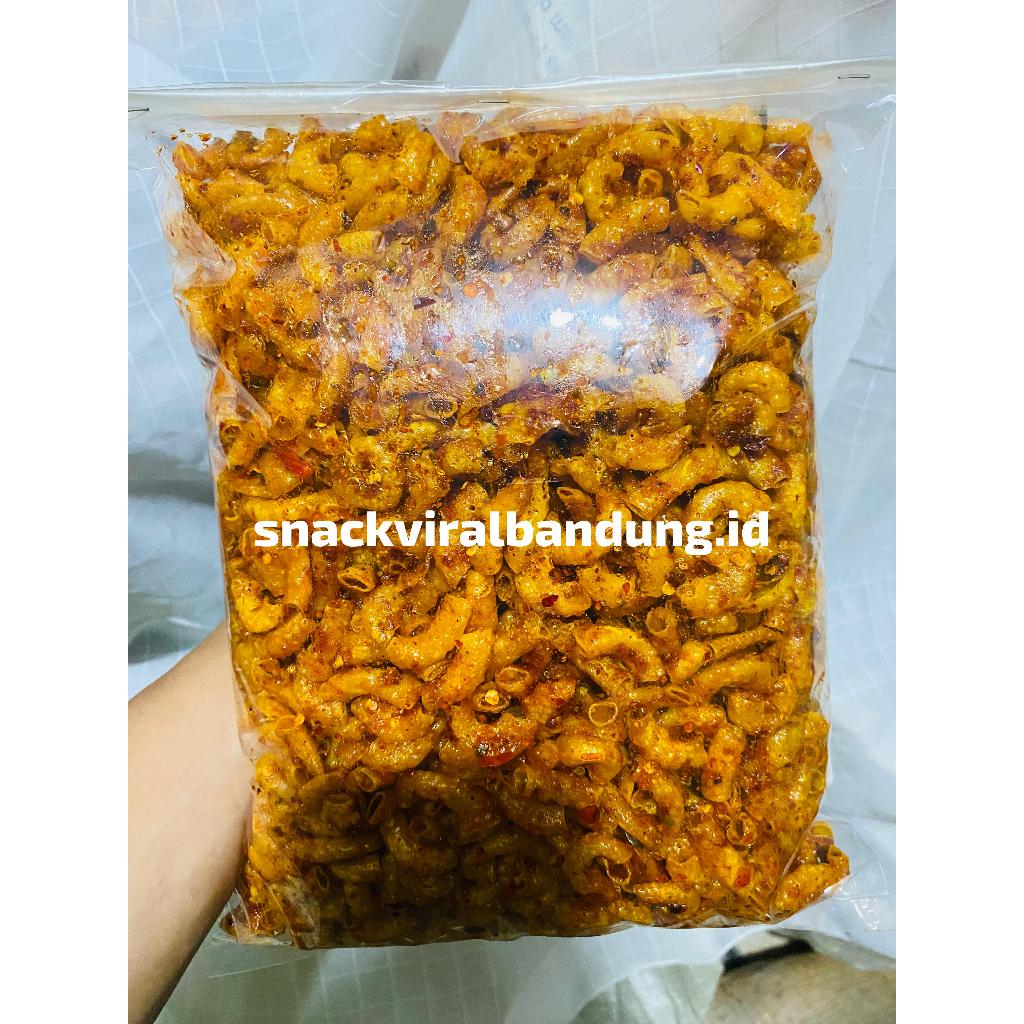 

makaroni kriuk pedas daun jeruk enak gurih bumbu melimpah/seblak kering makaroni/makaroni/makroni