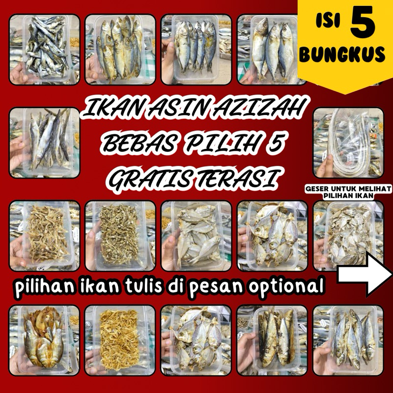 

[PAKET ISI 5 IKAN ASIN] IKAN ASIN AZIZAH