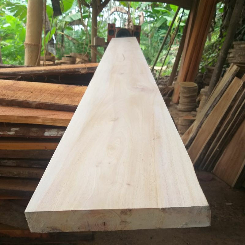 PAPAN KAYU MAHONI 200×20×2CM SUDAH DI SERUT HALUS