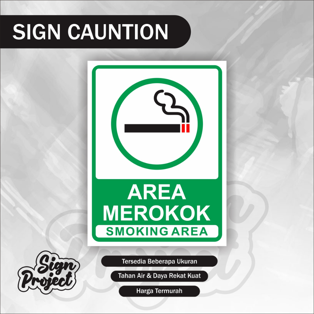 

Stiker Area Merokok / Stiker Smoking Area / Smoking Room / Stiker Merokok Area Merokok Tempet Merokok