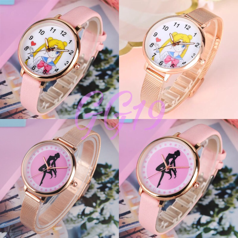 Jam Tangan Sailor Moon (Cuci gudang) minus ada di deskripsi