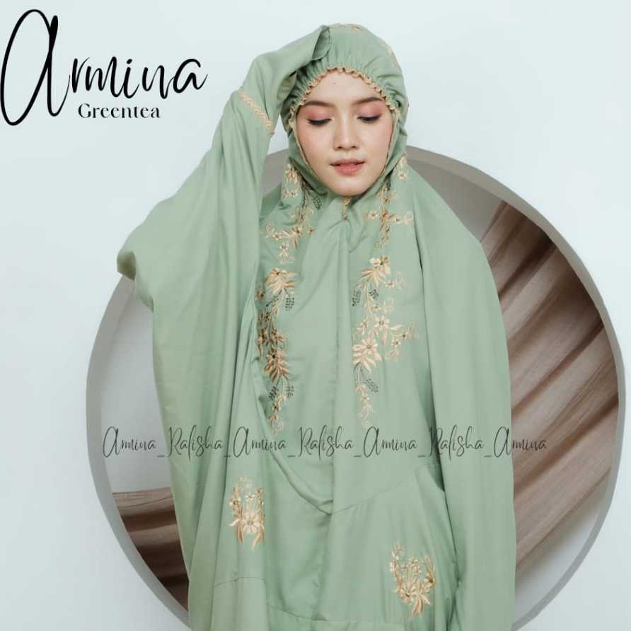 Mukena Terusan Aminah Jumbo Katun Rayon Premium