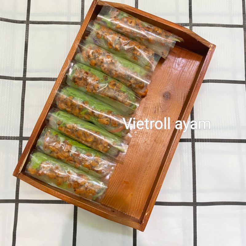 

Healthy food fresh vietnam roll