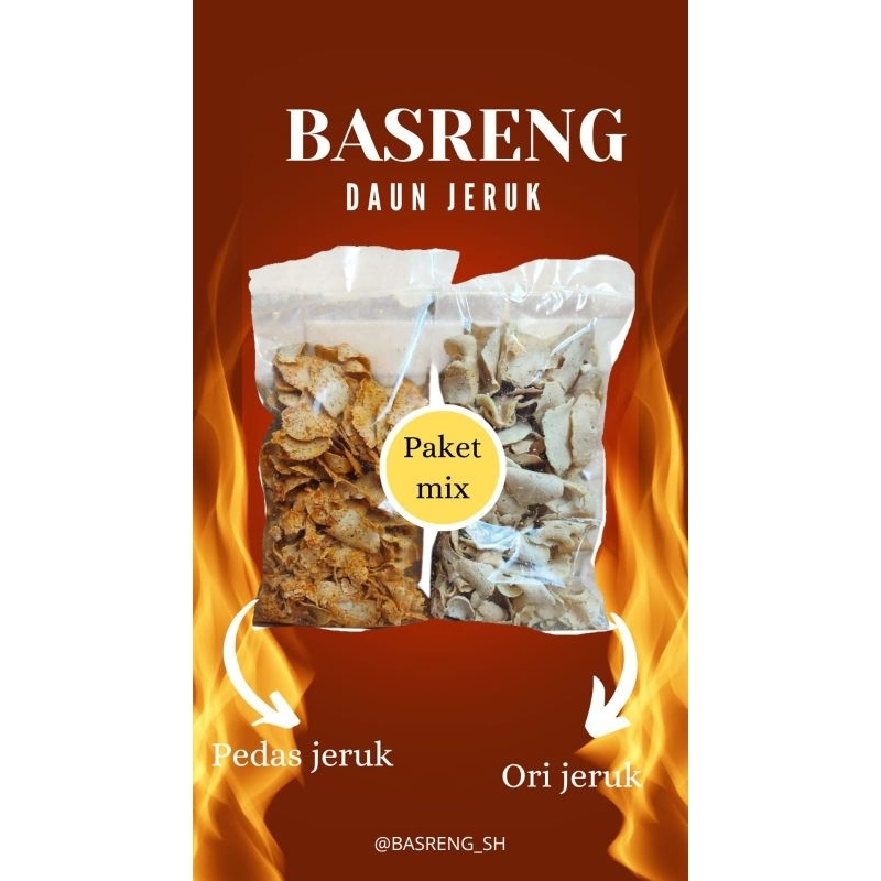 

PAKET MIX 1KL ! BASRENG ORIGINAL JERUK + BASRENG PEDAS JERUK ISI/KEMASAN 500GR