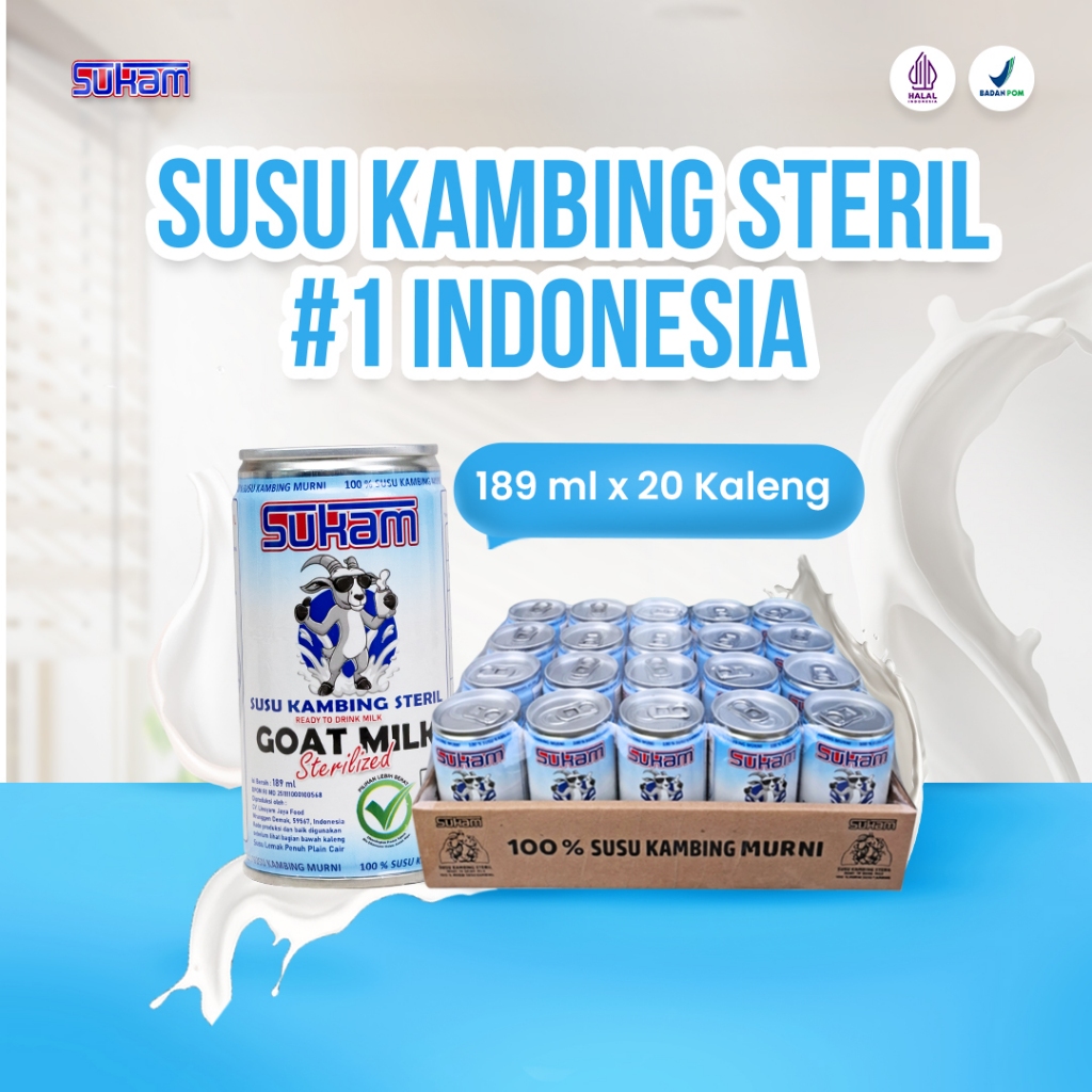 

Sukam - Susu Kambing Murni Bantu Jaga Kesehatan Tulang dan Gigi - 20 pcs