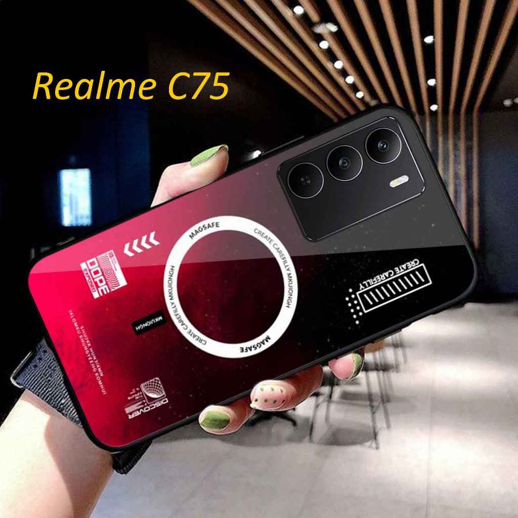 Softcase Glass Kilau For Realme C71 C75 - Casing Hp Realme C75 C71- N08