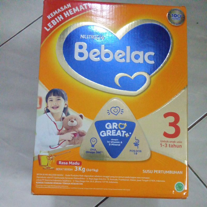 

Bebelac 3 madu vanila 3000gr