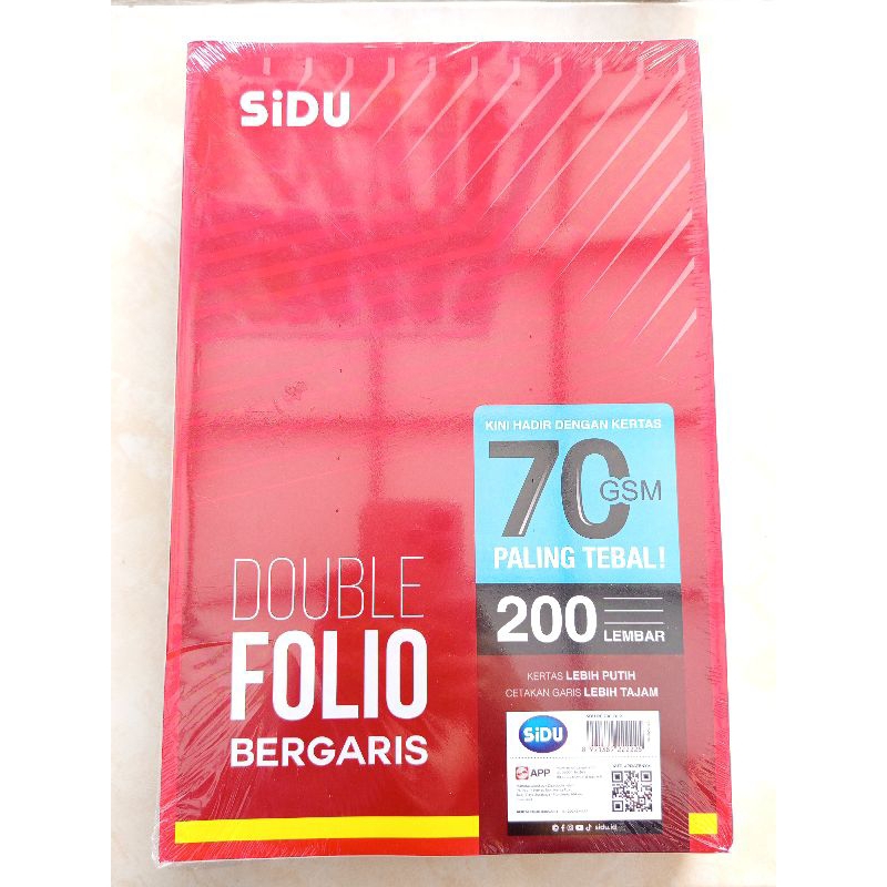 kertas sidu  folio 200 lembar