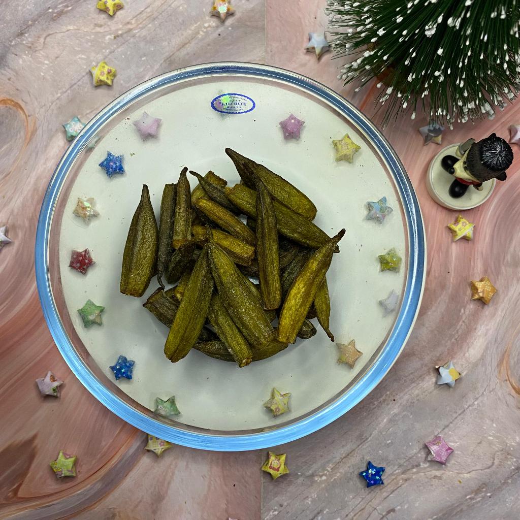 

Keripik Okra Grade B Keripik Sayur Cemilan Makanan Ringan Sehat 500gr