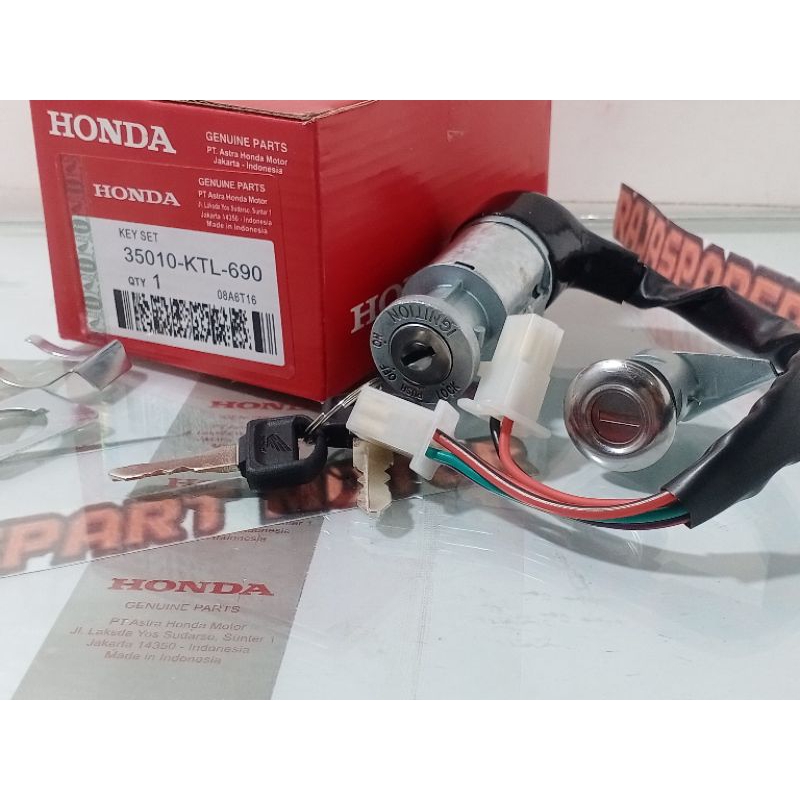 KUNCI KONTAK HONDA SUPRA FIT NEW KTL KONTAK KUNCI SUPRA FIT NEW  SUPRA FIT S SUPRA FIT X KODE PART K