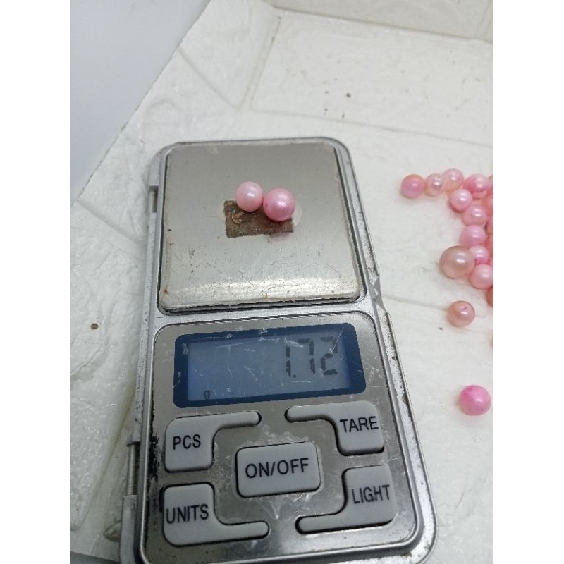 butiran mutiara air Laut pink natural mutiara air Laut