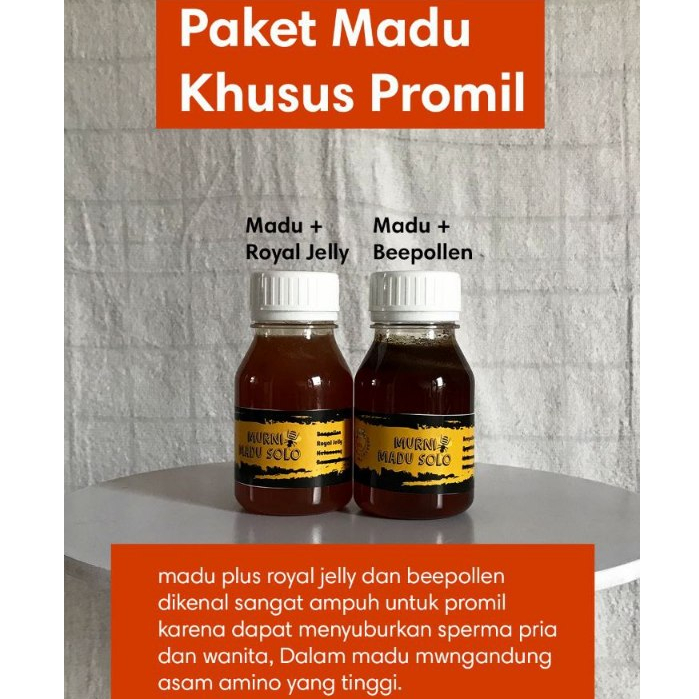 

Paket Madu Promil Premium - Madu Kombinasi Beepollen + Royal Jelly Promil