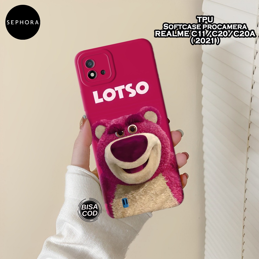 Case Realme C11/C20/C20A 2021 - Fashion Case Lotso - Softcase Realme C11/C20/C20A - Case Pro Camera 