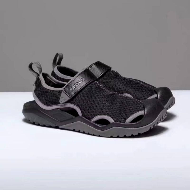 crocs Swift mesh / sepatu sandal pria hitam / sepatu pantai pria / sepatu pria anti air / sepatu hik