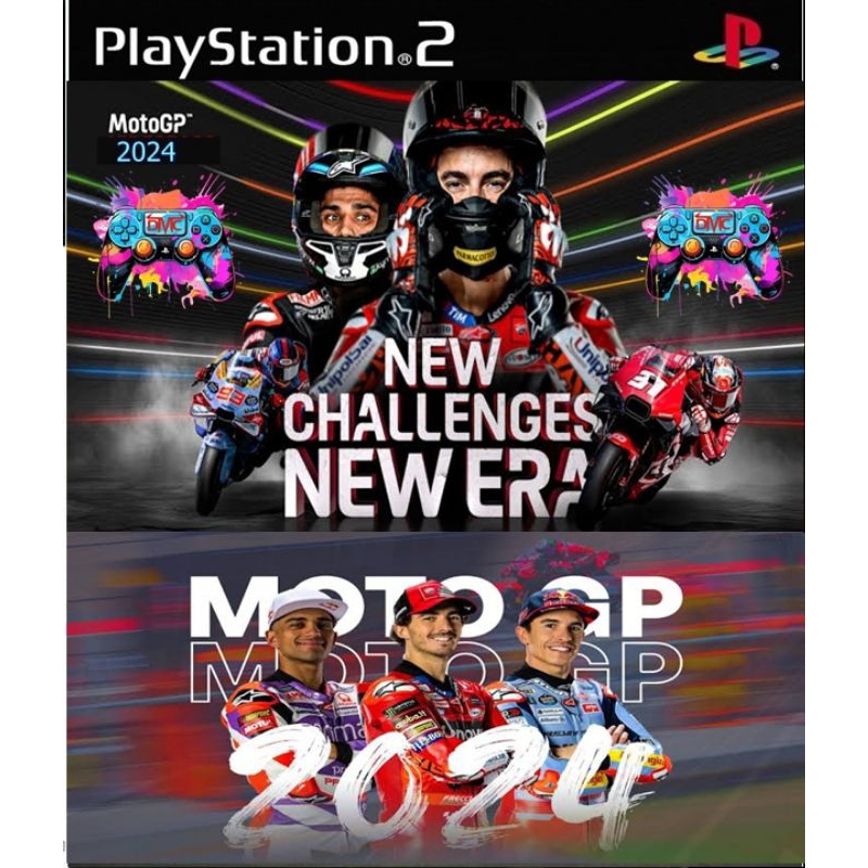 KASET PS2 MOTOGP 2024 MOTO GP  PS 2