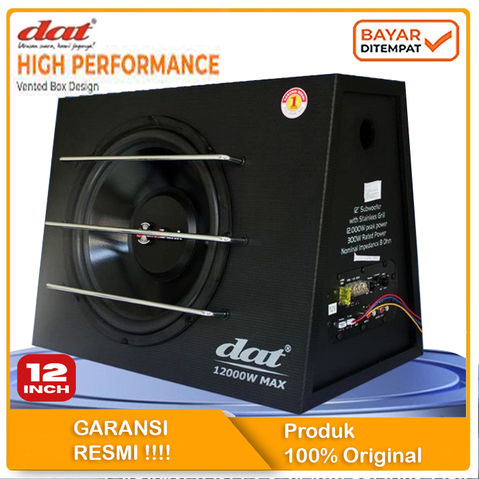 [BISA COD]Subwoofer Aktif Mobil 12 inch DAT CS12 Full Woofer Rajanya Subwoofer Super Basss