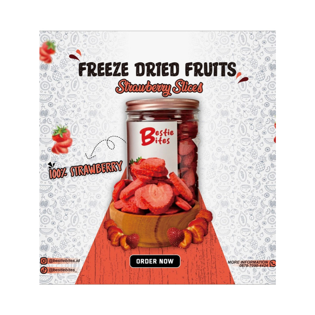 

FREEZE DRIED FRUITS STRAWBERRY SLICES