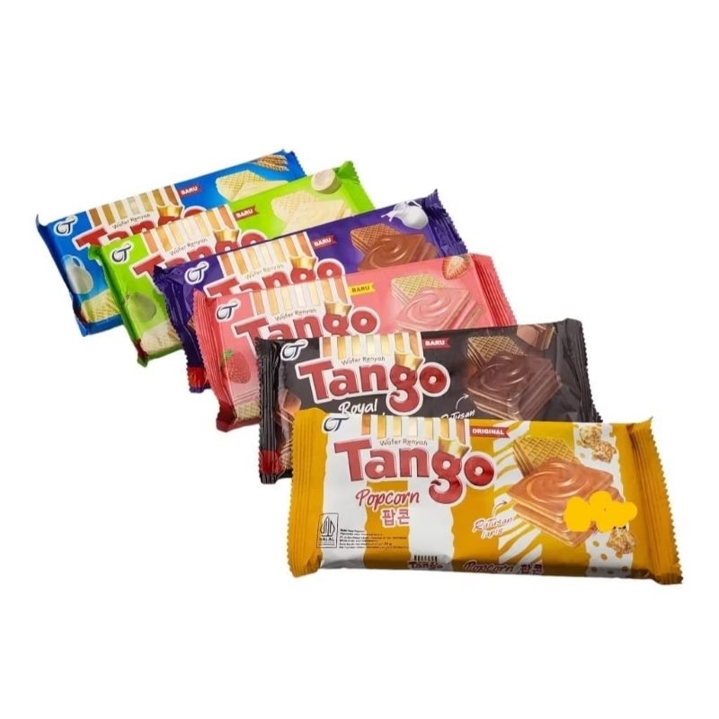 

(RENCENG) Biskuit Tango Wafer All Varian 16gr Isi 10Pcs