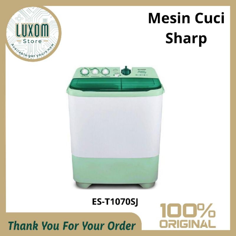 Mesin Cuci Sharp ES-T1070SJ (10kg) /Mesin cuci sharp 2 tabung
