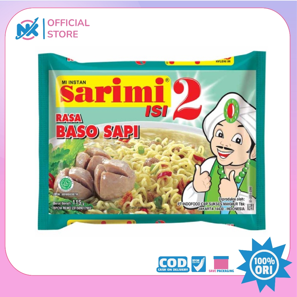 

Sarimi Isi 2 Baso Sapi 115gr