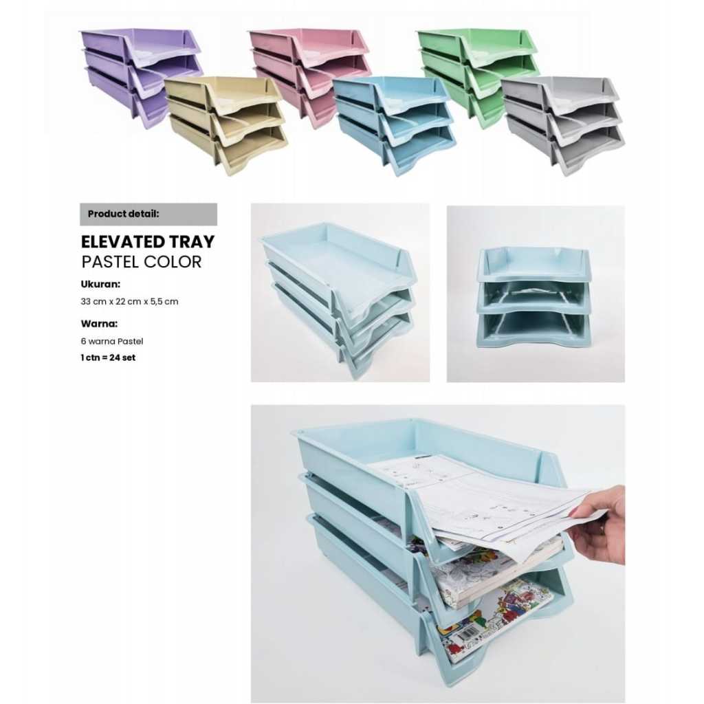 Elevated tray lucu, Elevated tray Pastel topla