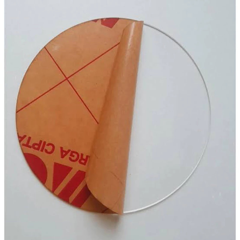 

Akrilik tebal 2mm Bening / Clear, lingkaran diameter 10 cm