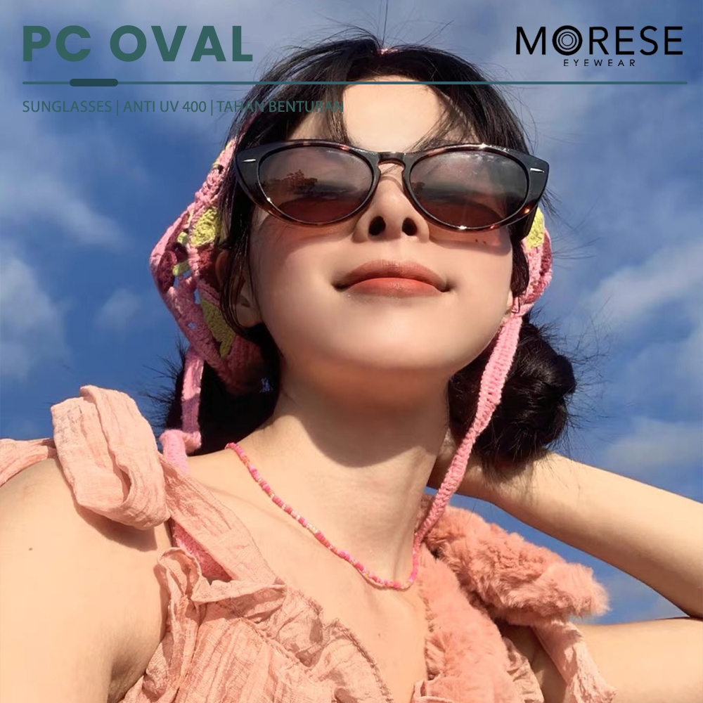 Morese Sunglasses Kacamata UV 400 Protection Style Cat Eye Stylish Y2K Women Style TR90 Fashionable 