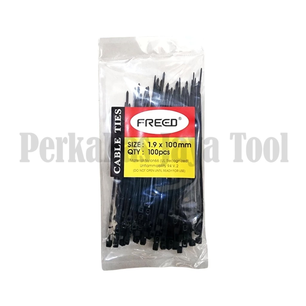 

Freed Kabel Ties 1.9 x 100 mm Tali Tis Pengikat - Nylon Cable Tie