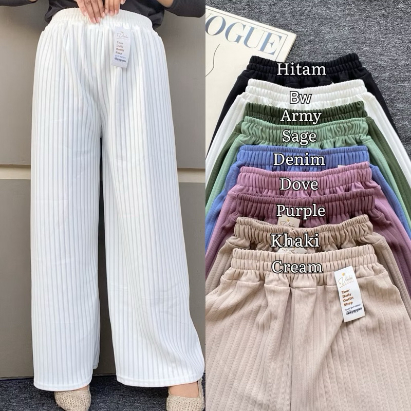 SOMI KNIT PANTS / KNIT PANTS / CELANA KNIT / KULOT KNIT HIGHWAIST