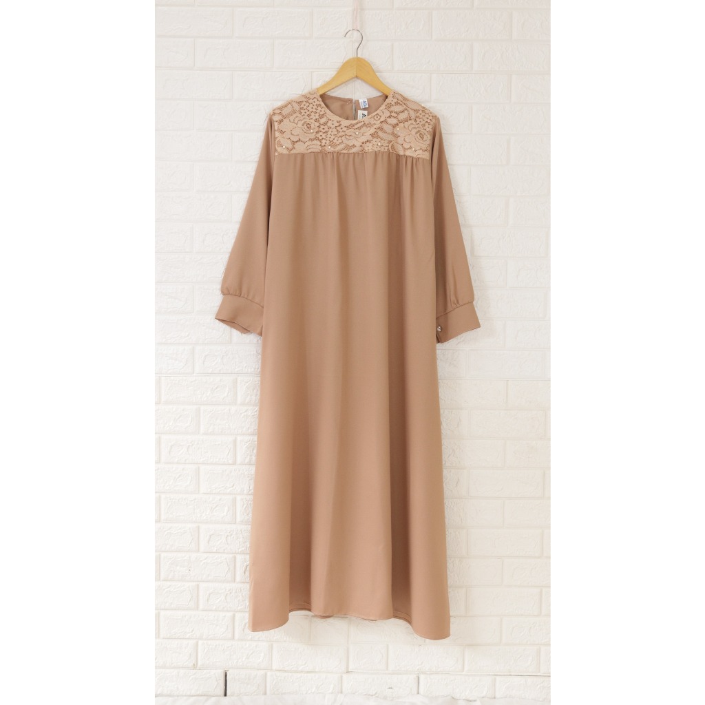 ZEINA BROKAT DRESS / GAMIS PESTA KONDANGAN / GAMIS REMAJA DEWASA WANITA / GAMIS TERKINI TERBARU TERM