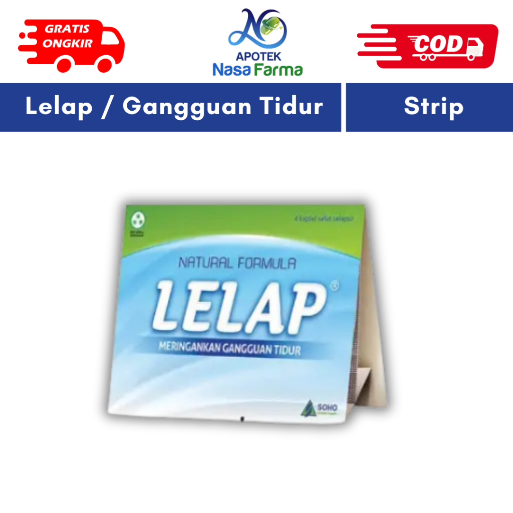 Lelap strip isi 4 | Lelap Obat Gangguan Tidur | Obat Mengatasi Susah Tidur | Obat Mengatasi Gangguan