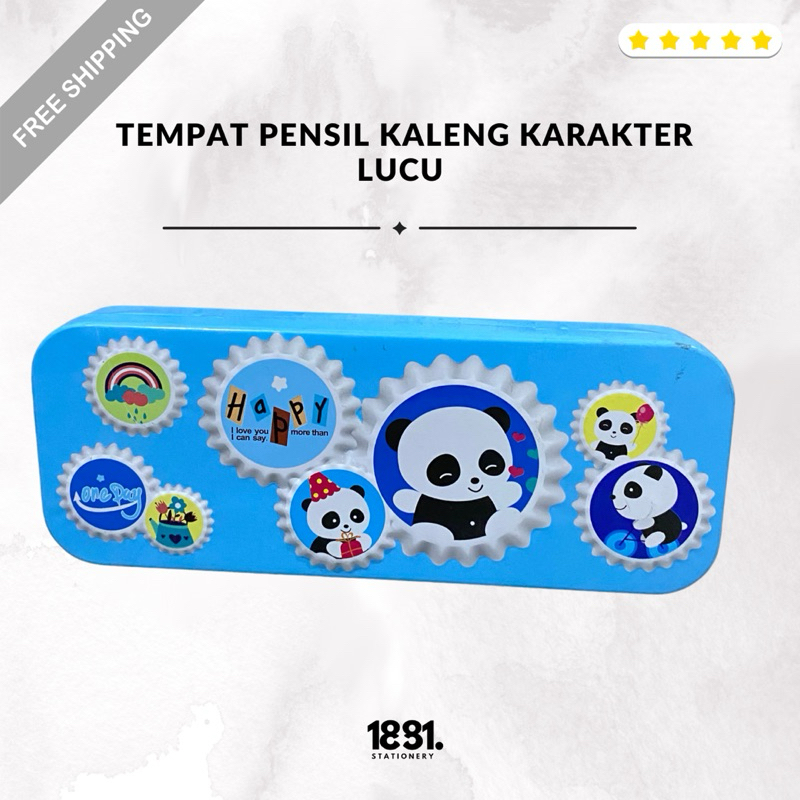 

Tempat Pensil Kaleng Karakter Panda Lucu | Pensil Case (PCS)